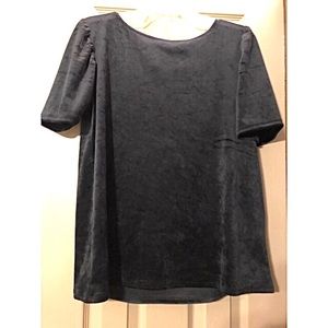 Black shirt sleeve shirt -LOFT